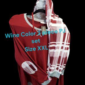 Ekouaer Long Sleeve / Jogger Pant PJ Set Women's Size XXL NWOT